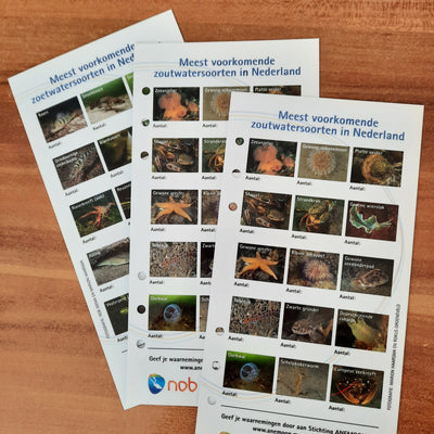 Determinatiekaart zoet- en zoutwatersoorten