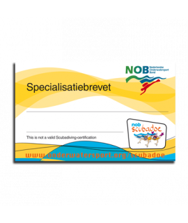 Scubadoe Brevetvel (set van 5 bladen)