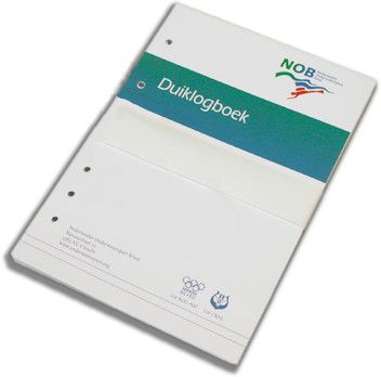 Logboek inhoud - aanvullende duiken A5 formaat